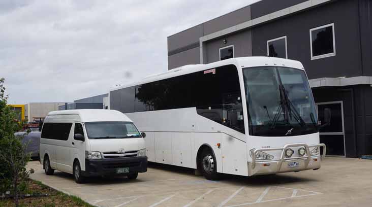 ex Alpine Spirit Volvo B9R Cioach Concepts 9255AO & Toyota HiAce BS03OL